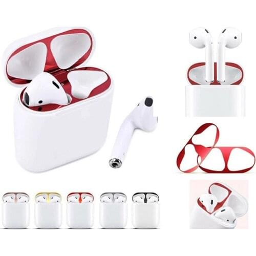 Dust-proof Sticker For Apple AirPods 3 2 1 Pro Metal Guard Earphone Case Inside Film For AirPods3 AirPods2 Scratchproof Cover