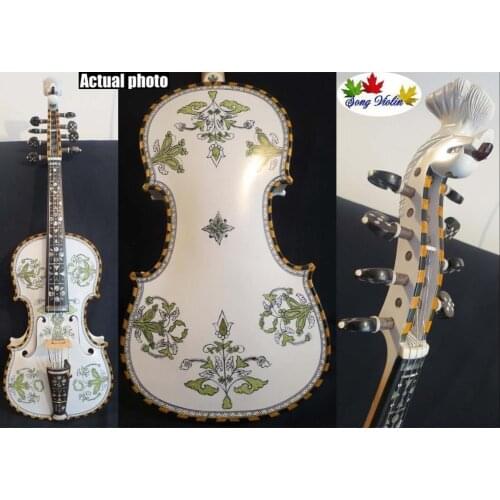 Hand made of Norwegian fiddle 4/4 violin (4*4) for concert great sound #11625