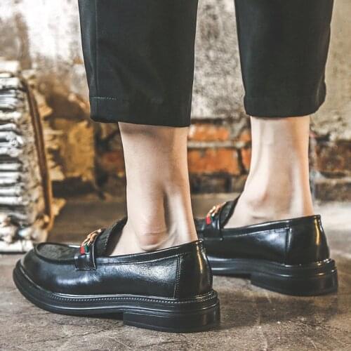 Summer Leather Shoes Men Fashion Shoes Leather Loafers Mens Casual Italian For Trainers Mens Stylish Luxury Man Brown