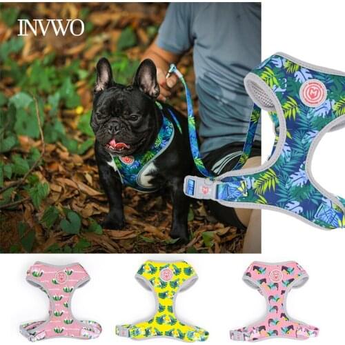 INVWO Pet harness Cost-effective Adjustable Neck and Chest Lightness Comfortable Dog Vest Strap for Puppy and Medium Breathable