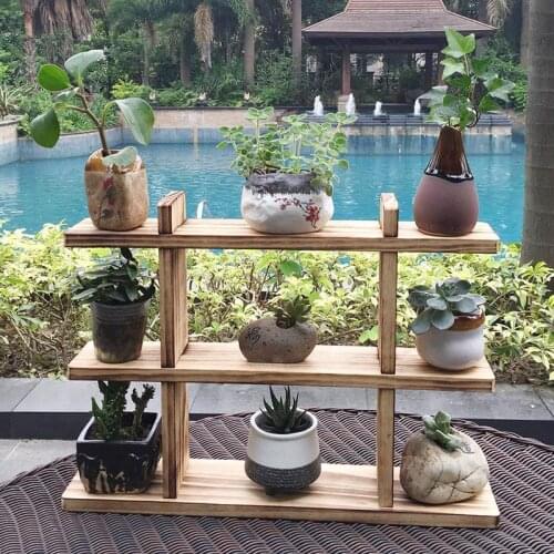 Rack Estanteria Escalera Estante Para Plantas Huerto Urbano Madera Outdoor Stand Stojak Na Kwiaty Balcony Flower Plant Shelf