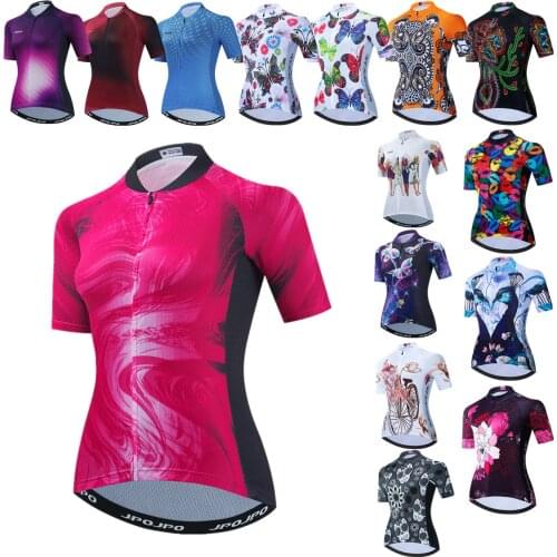 Short Sleeve Cycling Jerseys Women Bicycle Clothing Quick Dry Mountain Bike Clothes S-3XL