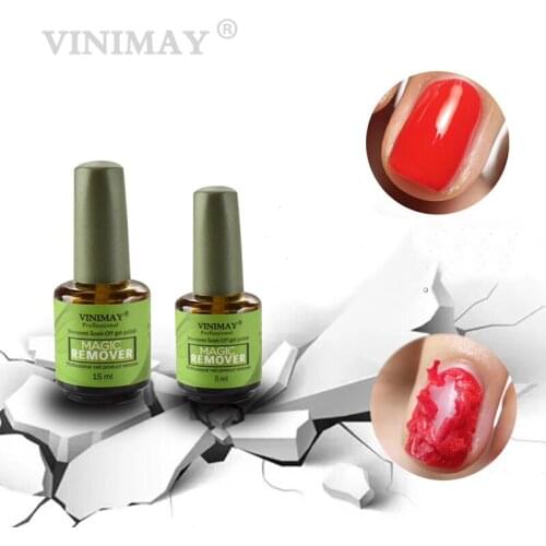 VINIMAY Burst Magic Remove UV Gel Nail Polish Magic Remover Soak off Nail Art Primer Acrylic Clean Degreaser For Nail Lacquer