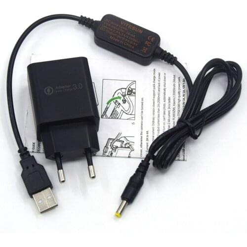 Power Bank USB Cable+Quick Charger for Panasonic DMW-DCC8 DCC11 DCC15 DMW-BLD10 DMW-BMB9 DMW-BLE9 DMW-BLC12 BLH7 Dummy Battery