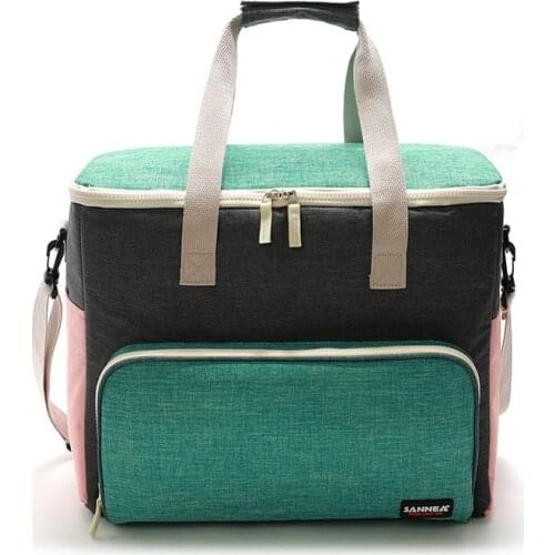 22L Waterproof Ants Grain Fabrics Cooler Bag Picnic Portable Thermo Ice Pack Environmental Protection PEVA Lining Ice Bag