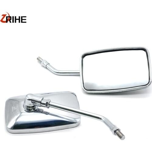 Motorcycle mirror Rearview side Mirror Universal Moto Square Rear View Handlebar Side Mirror for SUZUKI Bandit 650S GSF1200