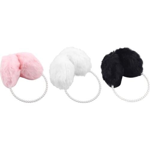 Ladies Pearl Earmuffs Fashionable Wool-like Warm Elegant Lovely Accessories Soft High Quality Temperament Autumn Winter Earmuffs