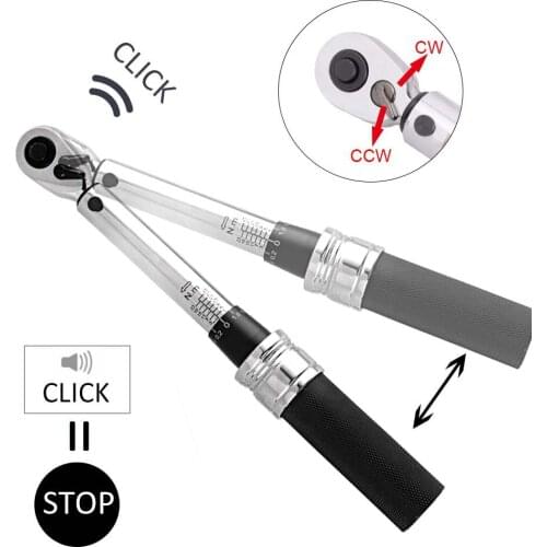 1/4" DR 1-25Nm Mini Adjustable Bike Torque Wrench Set Bicycle Fixing Tools Kit Ratchet Mechanical Torque Spanner Manual Wrenches