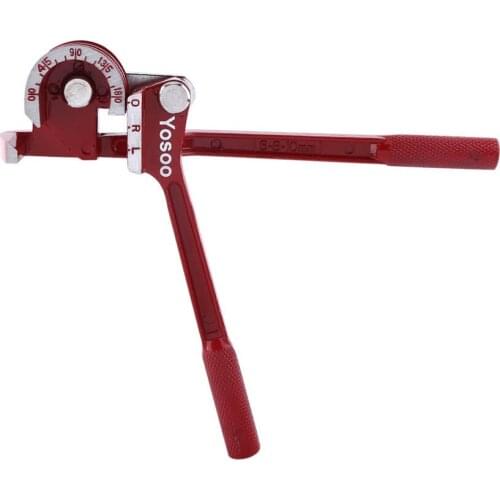 3 In 1 Professional Manual Pipe Bender Adjustable 180 Degree 1/4" 5/16" 3/8" Tube Bending Tool With Bending Degree Indicator