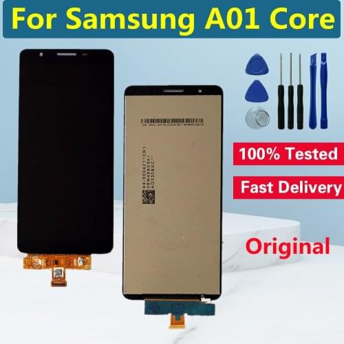 5.3" Original For Samsung Galaxy A01 Core LCD Display With Frame Touch Digitizer Screen For Samsung A013 SM-A013 LCD Replacement