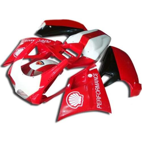 7gifts!!Fairing kit for DUCATI 748 916 996 998 03 04 05 DUCATI 748 916 996 998 2003 2004 2005 New Red white Fairings Set DC19