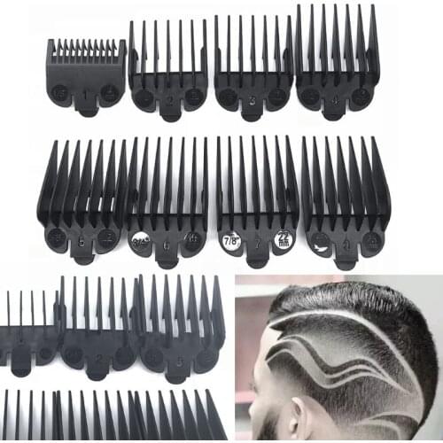 8/10Pcs Oil Head Electric Clippers Caliper Limit Comb Hair Clipper Tooth Guides Combs Cutting Tool