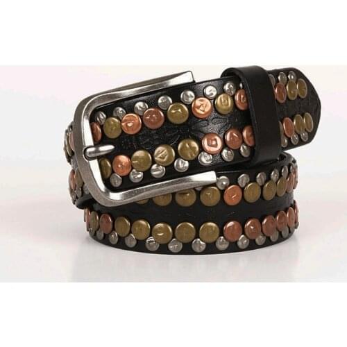 Free Shipping,2018 new style fashion,men 100% Real cowhide buckle belt.brand genuine leather rivet belts,punk cool gift