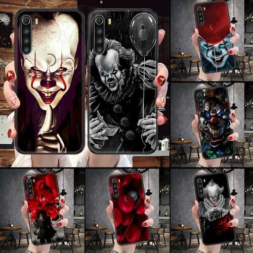 Pennywise Clown Float It Horror Phone Case For Xiaomi Redmi Note 7 8 9 10 7A 8T 9A 9T 9S 10S Pro black soft waterproof art