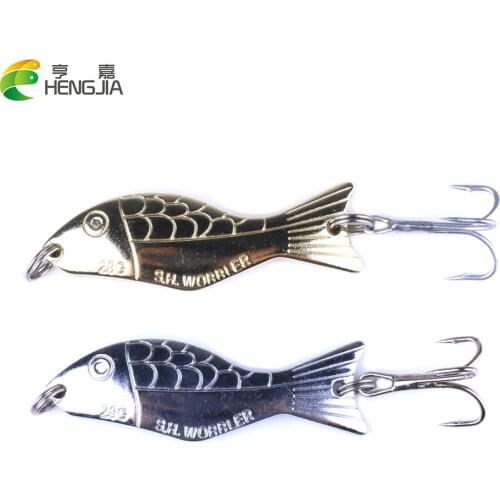 HENGJIA 1pc Isca Artificial Metal Spinner Spoon Sequins Fishing Lures Wobble Jig 7cm/28g Pesca Fishing Tackles