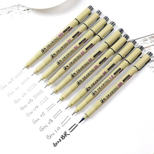 Needle Pen Waterproof Hook Cartoon Tracing Animation Design Engineering Drawing Student Use Cartoon Tracing Art