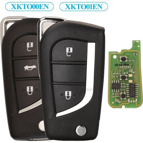 Jingyuqin VVDI Wired Remote Car Key Control For Xhorse VVDI/VVDI 2 Part Number XKTO01EN/XKTO00EN 2/3 Buttons Fob