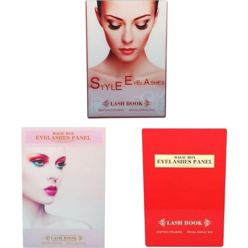 Lashes Container Organizer Eyelash Storage Book Care Travel Paper Compartment Sample Catalog Makeup Display Portable