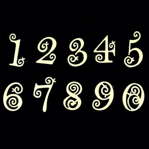 KSCRAFT 2018 New Numbers Metal Cutting Dies Stencils for DIY Scrapbooking/photo album Decorative Embossing DIY Paper Cards