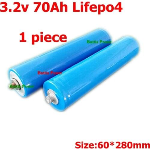 Lifepo4 3.2v 70Ah battis 60280 60370 lithium battery 12V for Electric car motor trolley Cylindrical solar power bank solar
