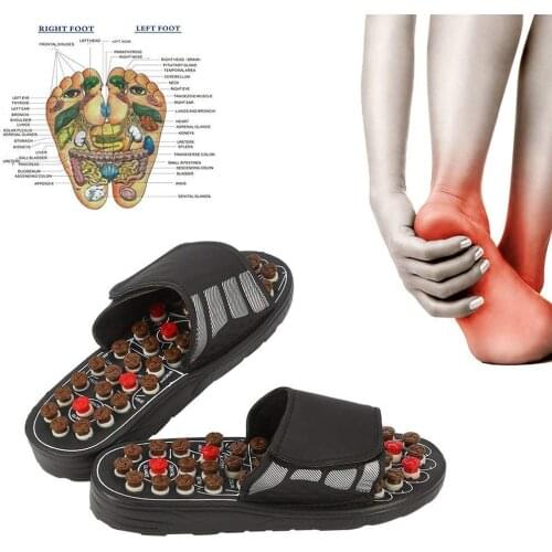 Foot Massage Slippers Acupuncture Therapy Massager Shoes For Foot Acupoint Activating Reflexology Feet Care Massageador Sandal