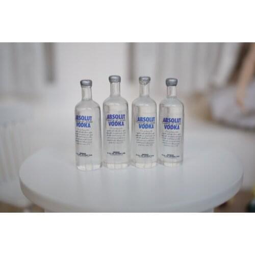 0.98" Dollhouse Miniatur 1:12 Wine Bottles Vodka Drinks Home Bar Scene Landscape Decor Dolls Accessory Kids Gift Free shipping