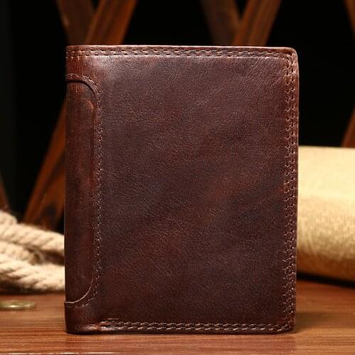 Men Wallets Genuine Leather Wallet Short Small Wallet Mini Wallet Slim Pures Coin Purse Money Bag ID Credit Card Holder