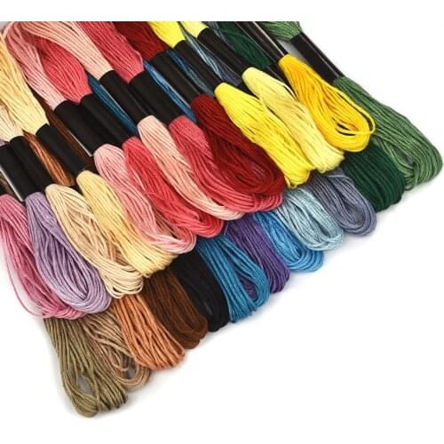 Multicolor Embroidery Thread Embroidery Floss Cross Stitch Kit Premium Rainbow Embroidery DIY Crafts Handmade Cotton Sewing Kit