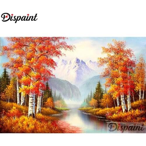 Dispaint Full Square/Round Drill 5D DIY Diamond Painting "Tree water" Embroidery Cross Stitch 3D Home Decor A10291