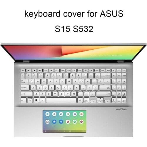 New Keyboard Covers for ASUS VivoBook S15 S532 FL S532FA laptops keyboards TPU clear anti dust Protectiv Silicone Skin washable