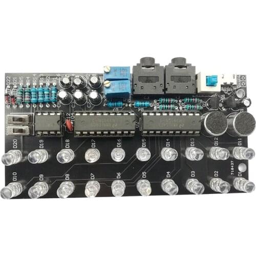 New upgrade fun level indicator kit with voice music spectrum indicator electronic DIY production and welding