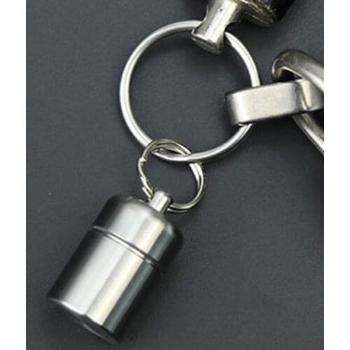 Outdoor Tool Titanium Alloy Waterproof Bottles Canister Medicine Titanium Seal Bottle