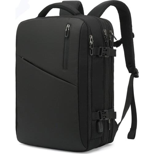 Male Backpack Fit 17.3 Inch Portable Usb Recharge Multi-layer Space Travel Business Bag Male Anti-thief Backpack