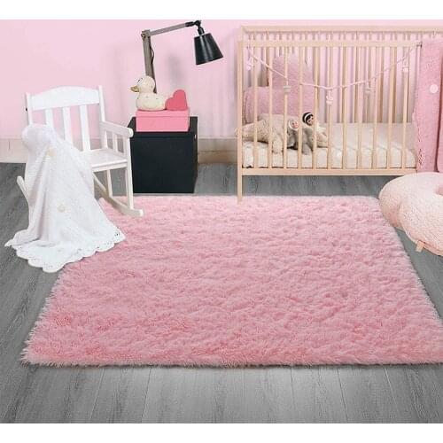 Super Soft Fuzzy Area Rug Large Plush Furry Shag Rug Living Room Carpet Kids Playroom Nursery Classroom Dining Room Decor Carpet