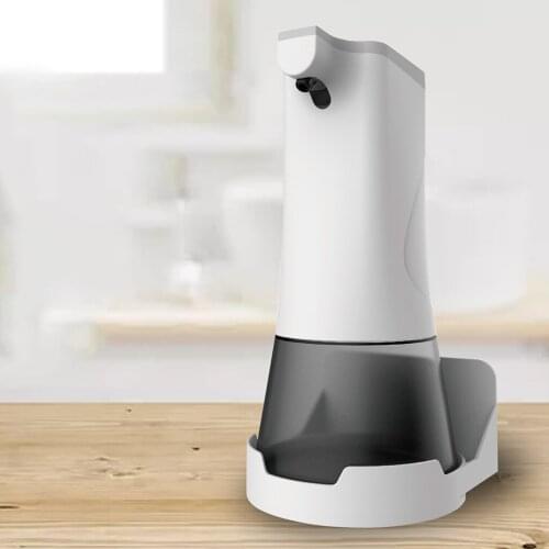 Bathroom Foaming Dispenser Touchless Intelligent Sensor Hand Soap Pump Dispenser Bottle for Kitchen Hand Free, 350ml