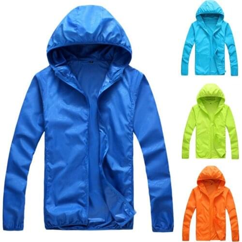 Women Men Casual Jackets Summer Long Sleeve Hooded Windproof Sun Protection Coat Outdoor Long-sleeved Fishing Jacket