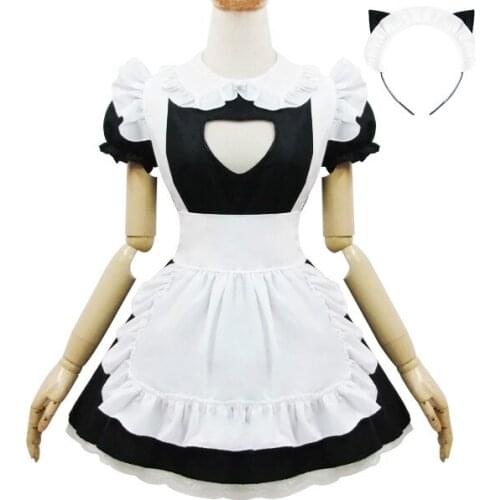 Female Kitty Cosplay Dress Halloween Girl Maid Cosplay Lolita Dress Girl Stage Performance Costume Princess Role Play