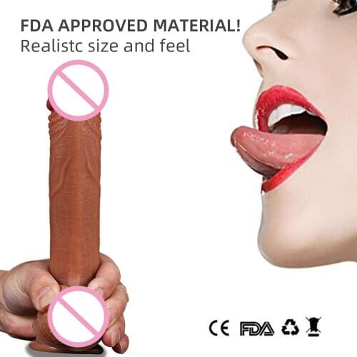 Virtual Big penis Liquid silicone simulation manual big penis dildo female masturbation device