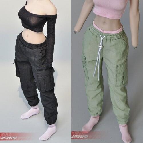 1/6 Fashion Female Pants Loose trousers Overall 12'' Action Figure Accessories