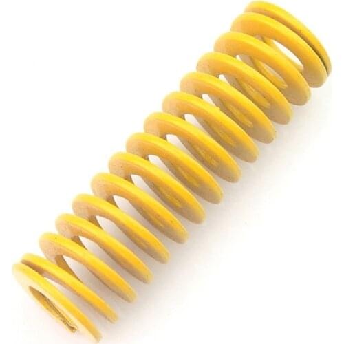1Pcs Yellow Long Light Load Stamping Compression ，Mould Die Spring ，Outer Dia 12mm Inner Dia 6mm Length 70-100mm