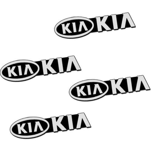 4PCS 3D Aluminum Speaker Stereo Speaker Badge Emblem Sticker For Kia Rio K2 K3 K4 K5 Cerato Soul Forte Sportage R Sorento Optima