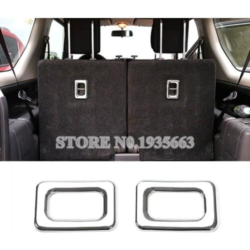 ABS Chrome Rear Cargo Trunk Hook Frame Cover For Suzuki Jimny 2007-2017 2pcs Silver/Red Car Accessories Interior Car Decor