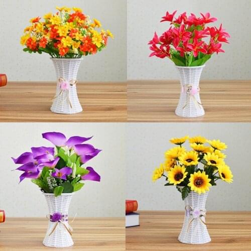 Artificial flower simulation living room bedroom decorated with plastic flowers set accessories tea table dry bouquet potted