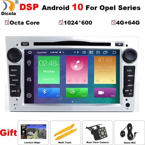 PX5 DSP 4G+64G Octa Core Android 10 2 din Car DVD Stereo for Vauxhall Opel Astra H G Vectra Antara Zafira Corsa GPS Navi Radio