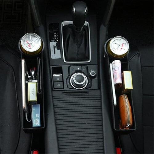 Car Seat Storage Box Leather Cup Holder Gap Slot Sundries Organizer For Phone Pocket Card Drink rack Car Accessories
