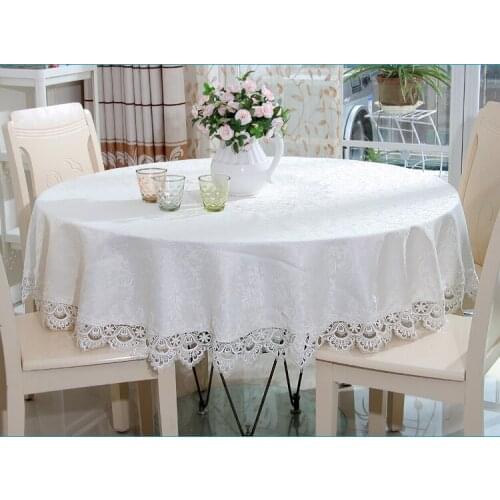 220cm Big round tablecloth Pastoral Fabric Tea tablecloth, Luxury Table mat table Cover for decoration