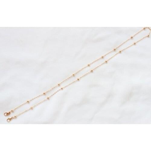 Fashion Reading Glasses Chain For Women Sunglasses Cords Casual Pearls Color Glass Bead Eyeglass Strap Rope Masks Chain