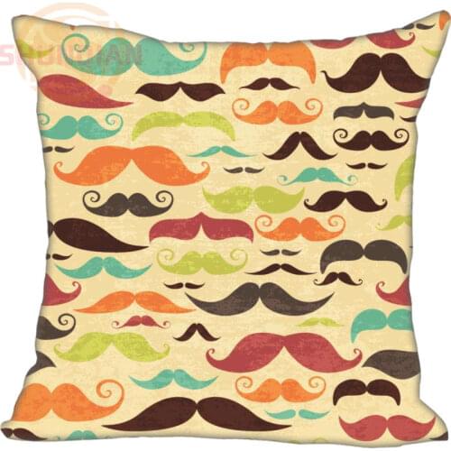 Handlebar Mustache #85 Pillowcase Wedding Decorative Pillow Case Customize Gift For Pillow Cover 20x20,35X35cm One sides