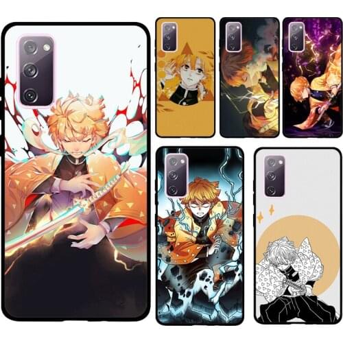 Zenitsu Kimetsu no Yaiba Soft Case For Samsung Galaxy S21 Ultra S20 FE Note 20 Note 10 Plus S8 S9 S10 Phone Cover