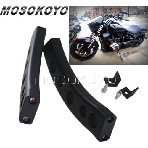 Black 5-Holes Bend Curve Style Motorcycle Handlebar Risers for Suzuki Boulevard M109R M1800R VZR1800 2006 2007 2008 2009 2" Rise